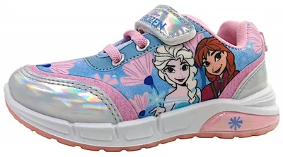Image de Leomil Frozen Chaussures pour enfants filles Chaussures basses Velcro Bleu Loisirs, Taille:31 EU