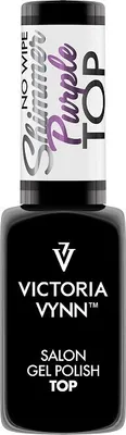 Image de Gel de finition TOP Shimmer Purple sans coulures, 8 ml