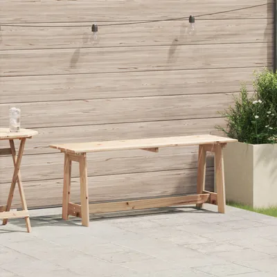 Immagine prodotto di Panchina da esterno vidaXL, naturale, 119 x 37 x 47 cm, legno massello di pino