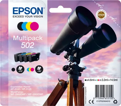 Produktbild von Wielopak 4-kolorowych atramentów 502 firmy Epson