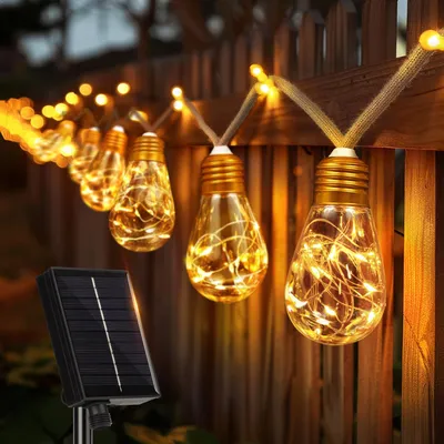 Immagine prodotto di Aisutha, catena luminosa solare per esterni, con 16 lampadine