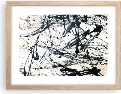 Produktbild von Gerahmtes Poster - Rahmen in heller Eiche - Abstraktion modern - 40x30 cm - Wand Bild - Wanddeko - Wandbilder - Wandposter - Bilderrahmen - Bilder - Kunstdruck - Wandbild - P2NAA40x30-3442