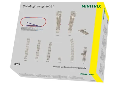 Obrázek produktu pro Minitrix 14321 Doplňková sada kolejí B1