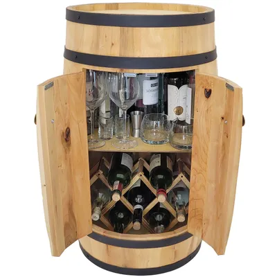 Immagine prodotto di Mobile bar con ripiano porta e ripiano bottiglie ribaltabile, mobile bar 80x50 cm marrone chiaro