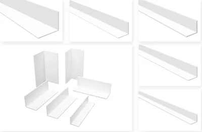 Produktbild von HEXIM Winkelprofile gleichschenklig weiß - PVC Kunststoffwinkel, Auswahl Maße & Stärke - ( HJ 311, 40x40 mm)  Kantenschutzprofil Abdeckprofil