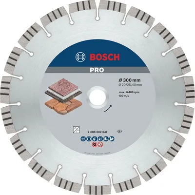 Produktbild von PRO Stone Diamanttrennscheibe, 300 x 20/25,4 mm