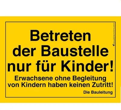 Produktbild von Postkarte Bauschild