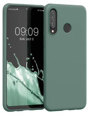 Produktbild von kwmobile Handyhülle für Huawei P30 Lite Hülle - TPU Case - Kabelloses Laden - Schutzhülle Cover in Blaugrün