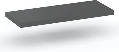 Zdjęcie produktu dla STIV Möbel | Półka ścienna na książki, półka ścienna | Pływająca drewniana półka, dekoracyjna półka ścienna, 40 cm, szara