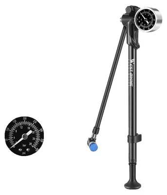 Obrázek produktu pro Ruční pumpa na kolo, přenosná mini pumpa, vysoký tlak až 400 PSI, 400 PSI