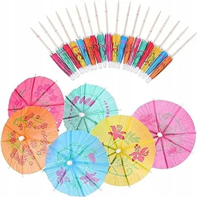 Zdjęcie produktu dla Parasolki koktajlowe dekoracyjne 144 sztuki