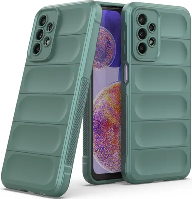 Produktbild von Galaxy A23 Hülle, Weich TPU Silikon Stossfest Anti-rutsch Schutzhülle für Samsung Galaxy A23 Grün