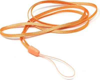 Produktbild von 5x Halsband Umhängeband Trageband in Orange für Smartphone MP3 Player