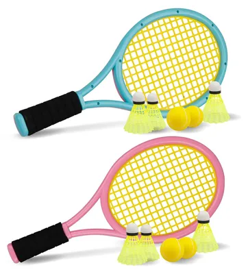 Produktbild von Kinder Tennisracket Set mit Tasche und Schaumstoffbällen
