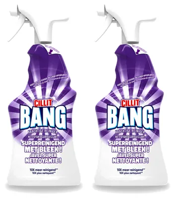 Produktbild von 2 x Cillit Bang Superreinigender Allesreiniger mit Bleiche - 750 ml - Vorteilspackung - 2 Stücke