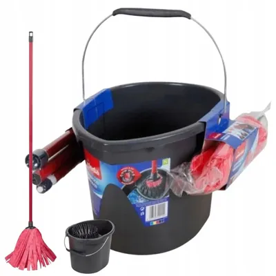Produktbild von Vileda Wring&Go Wischmop-Set mit Eimer und Stiel