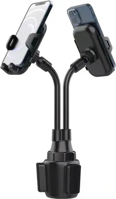 Image de Support de gobelet d'eau pour voiture Support de téléphone portable à double clip