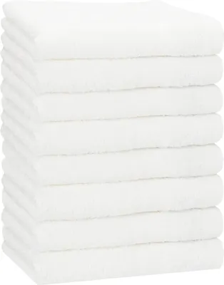Produktbild von Betz 8 Stück Handtücher 50x100 cm PREMIUM  100% Baumwolle  Farbe: weiß