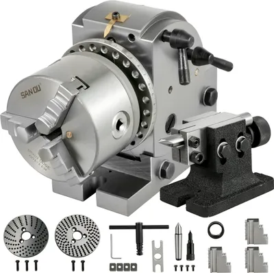 Produktbild von VEVOR 4" Teilapparat RundtischTeilkopf Ø100MM horizontal vertikal Fräsmaschine BS-0