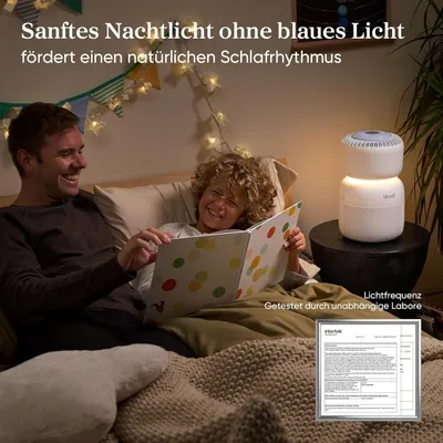 Produktbild von Levoit HEPA Luftreiniger mit 5 Sensoren, Luftfilter gegen 99,97 Prozent Schimmel Staub Pollen, Echtzeit-Luftqualitätsanzeige, App Steuerung, Sprout