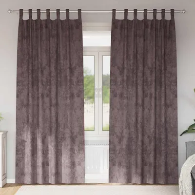 Immagine prodotto di Tende in Velluto con tende 2 pcs Marrone 225 x 140 cm Velluto