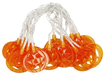 Produktbild von Springos Halloween-Lichterkette Kürbisse, 20 LED, 3,3 m, 2 Modi
