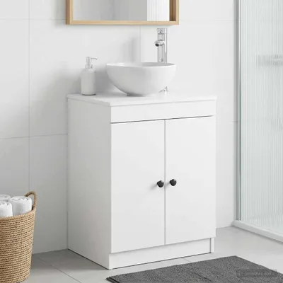 Productafbeelding van Maison Exclusive - Badkamerkast, wit, 54 x 41 x 70 cm, houtvezel