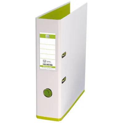 Produktbild von Oxford 100081032, Konventioneller Dateiordner, A4, Polypropylen (PP), Hellgrün, Weiß, 570 Blätter, 8 cm