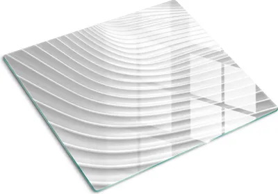 Produktbild von Tulup Glas Herdabdeckplatte Glaskeramikkochfeld-Abdeckung Spritzschutz Glasabdeckplatte Kochplattenabdeckung und Schneidebrett - Einteilig - 60x52 cm Abstraktionslinien