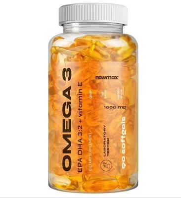 Produktbild von nowmax® Omega 3 330-220, 90 Kapseln, Fischöl mit EPA, DHA & Vitamin E
