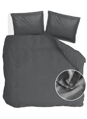 Produktbild von Walra Bettwäsche Vintage Satin Anthrazit - 240x220 cm