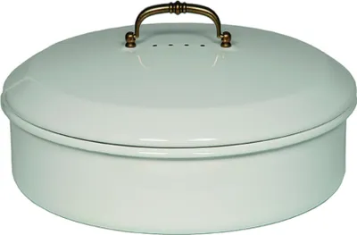 Produktbild von RIESS 0590-033 Brotdose mit Deckel 36 cm, weiß, Emaille / Brotbehälter