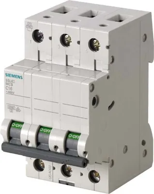 Produktbild von Siemens 5SL63066 Leitungsschutzschalter 400V 6kA 3p B 6A