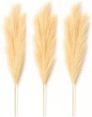 Produktbild von Künstliches Pampasgras (100 cm) – 3er Set in Creme - Beige