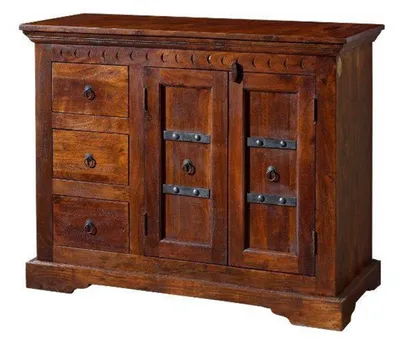 Immagine prodotto di MASSIVMOEBEL24 | OXFORD #408 Credenza in legno di acacia - laccato / nougat 106x50x85