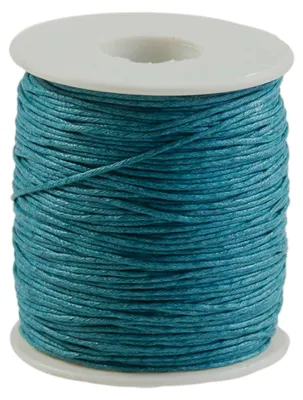 90 Meter / 1 Spule gewachste Baumwollschnur, 1mm petrol