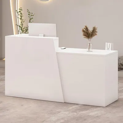 Immagine prodotto di Banco reception con cassetto e ripiani, dimensioni 230x42x100