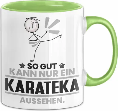 Produktbild von Karateka Geschenk Tasse So Gut Kann Nur Ein Karateka Aussehen Geschenkidee Kaffee-Becher (Grün)