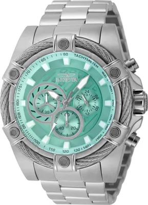 Zdjęcie produktu dla Invicta Bolt 45874 Zegarek Męski - Mechanizm Kwarcowy - Stal Nierdzewna z Niebieską Tarcza - 52 mm