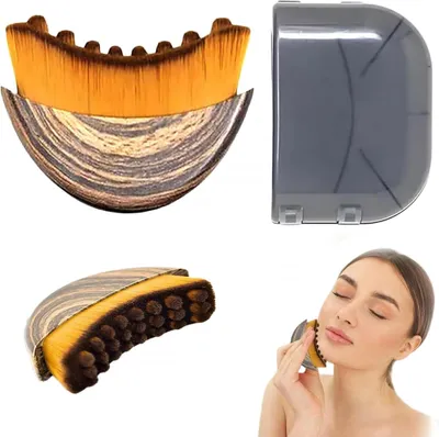 Produktbild von Lymphatische Gesichtsbš¹rste, Lymphdrainage Massageger?t Kinn und Kiefer Firmung Gesichtsreinigung, Contour Face Brush An Die Haut Anzupassen