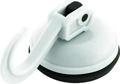 Image de Eurotrail ETKW8005, Crochet universel intérieur, Blanc, ABS, Rond, 3,7 cm