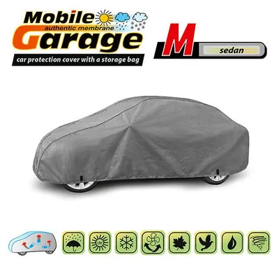 Image de Housse de voiture conique haut de gamme pour berline – Série Mobile Garage – Taille M 380 - 425 cm x 126 - 136 cm