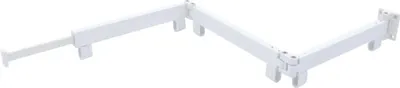 Produktbild von Wandwäschetrockner - Wandmontierter Wäscheständer - Ausziehbar - Dreifach klappbar - Platzsparend - Aluminium - Weiß