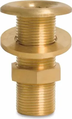 Produktbild von Gewindefitting Messing Durchgangsverschraubung 1/4" AG