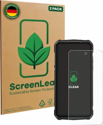 Produktbild von 2x ScreenLeaf Schutzfolie für Ulefone Armor 29 Ultra nachhaltiger Displayschutz Display Schutz Folie Klar Transparent