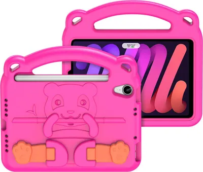 Obrázek produktu pro Dux Ducis Panda Armor Pouzdro na tablet pro iPad Mini 6 2021 Ochranný kryt pro děti + stojánek EVA Pink