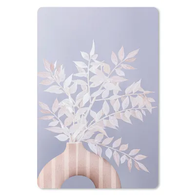 Produktbild von MuchoWow® Mauspad Mousepad Pflanzen - Weiß - Vase - Lila 40x60 cm - Mousepads - Maus Mat - Pad - Mausunterlage - Schreibtisch Accesoire