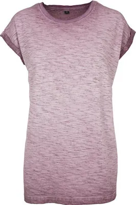 Obrázok produktu pre Build Your Brand Ladies` Spray Dye Extended Shoulder Tee
