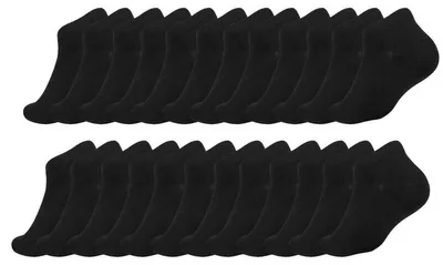 Produktbild von 24 Paar Sneaker Viskose Socken Herren Damen Sport Socken, 24 Paar 35-38