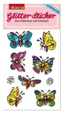 Produktbild von Glitter-Sticker Schmetterling